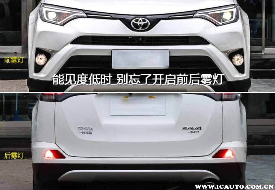 丰田rav4雾灯打开图标，丰田rav4雾灯怎么开