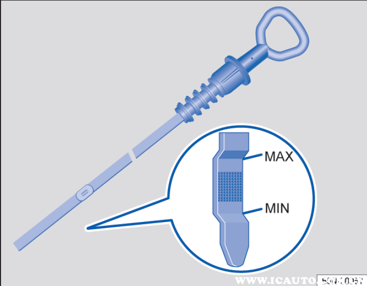 新帕萨特机油尺怎么看，帕萨特机油尺标示图